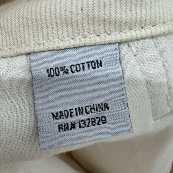 HELSA Low rise denim mini skirt in Ecru - Picture 9 of 10